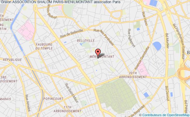 plan association Association Shalom Paris-menilmontant Paris