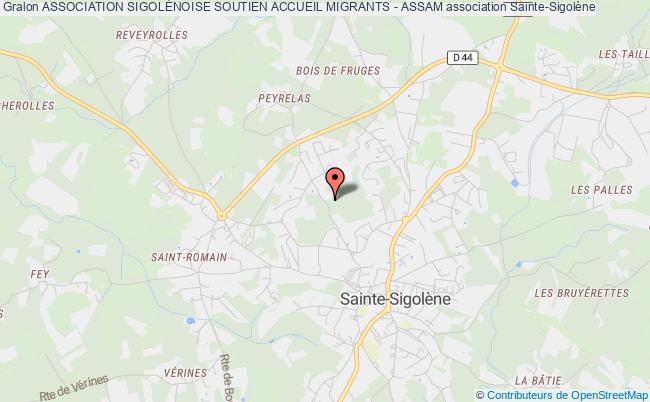 plan association Association SigolÉnoise Soutien Accueil Migrants - Assam Sainte-Sigolène