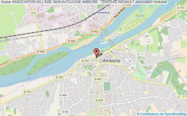 plan association Association Sill'age Gerontologie Amboise - Chateau-renault Amboise