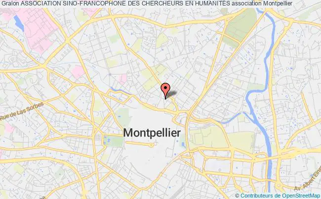 plan association Association Sino-francophone Des Chercheurs En HumanitÉs Montpellier