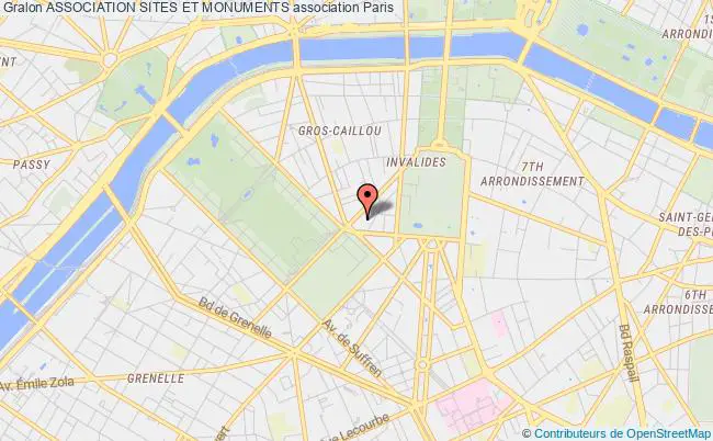 plan association Association Sites Et Monuments Paris