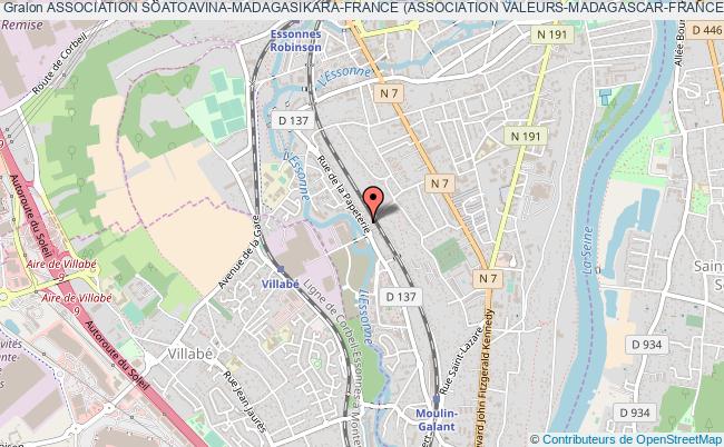 plan association Association Soatoavina-madagasikara-france (association Valeurs-madagascar-france) Corbeil-Essonnes