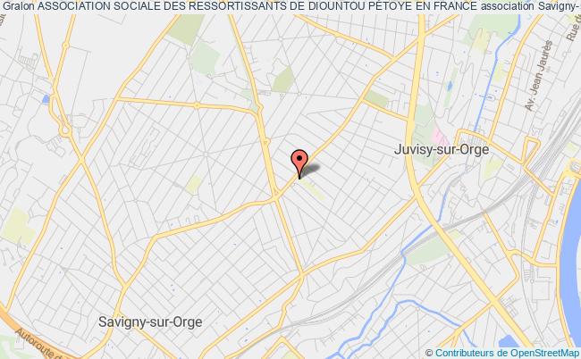 plan association Association Sociale Des Ressortissants De Diountou PÉtoye En France Savigny-sur-Orge