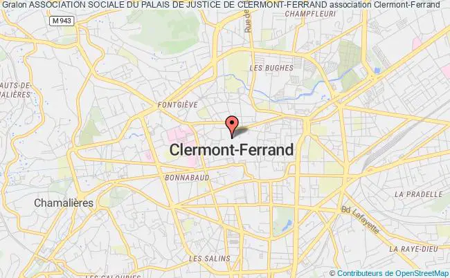 plan association Association Sociale Du Palais De Justice De Clermont-ferrand Clermont-Ferrand