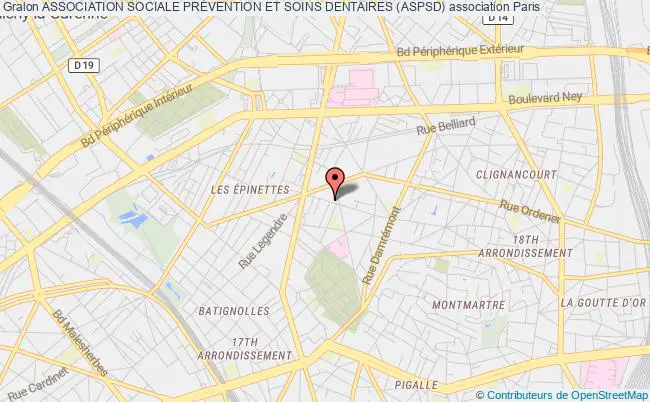 plan association Association Sociale PrÉvention Et Soins Dentaires (aspsd) Paris