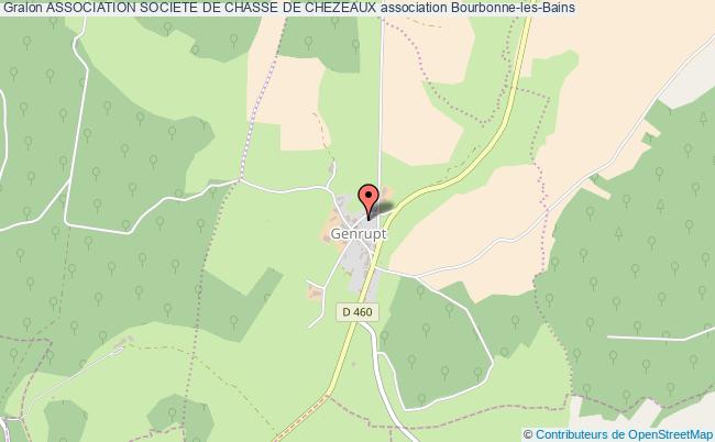 plan association Association Societe De Chasse De Chezeaux Bourbonne-les-Bains