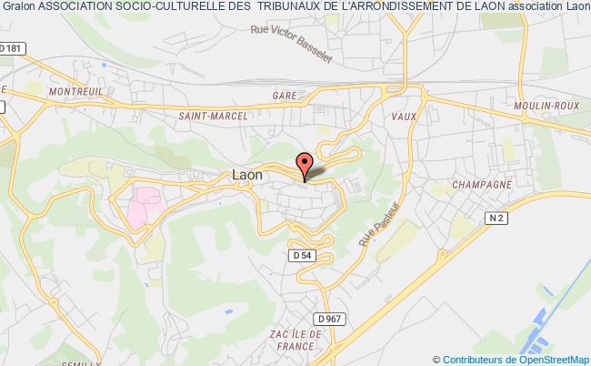 plan association Association Socio-culturelle Des  Tribunaux De L'arrondissement De Laon Laon