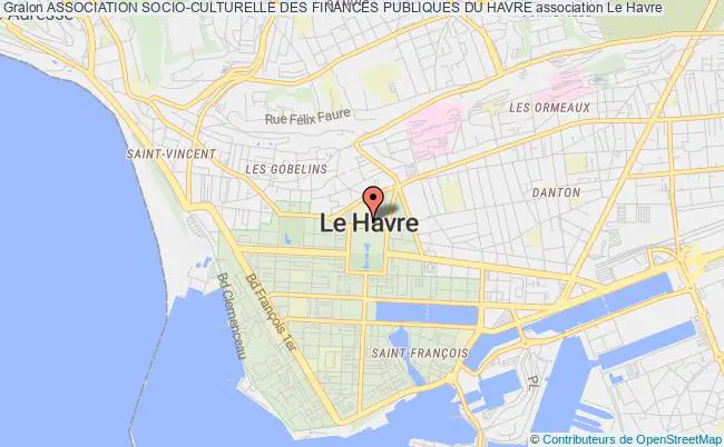plan association Association Socio-culturelle Des Finances Publiques Du Havre Le Havre