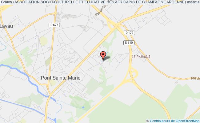 plan association (association Socio-culturelle Et Educative Des Africains De Champagne Ardenne) Pont-Sainte-Marie