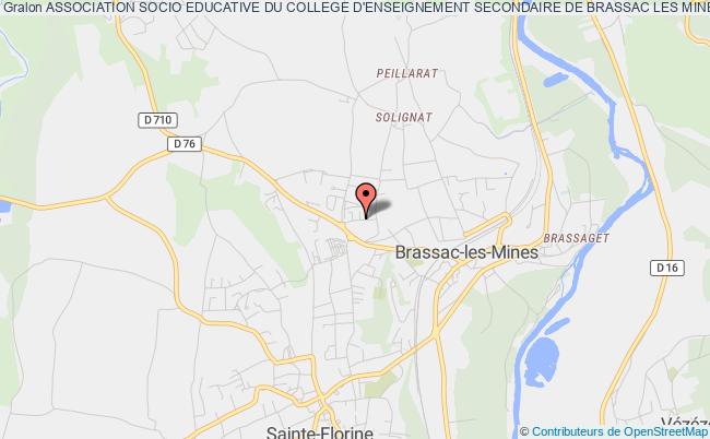 plan association Association Socio Educative Du College D'enseignement Secondaire De Brassac Les Mines Brassac-les-Mines