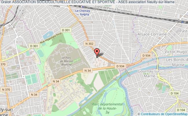 plan association Association Socioculturelle Educative Et Sportive - Ases Neuilly-sur-Marne
