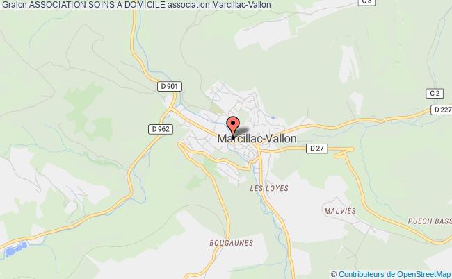 plan association Association Soins A Domicile Marcillac-Vallon