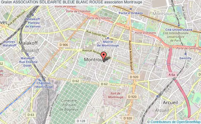 plan association Association SolidaritÉ Bleue Blanc Rouge Montrouge