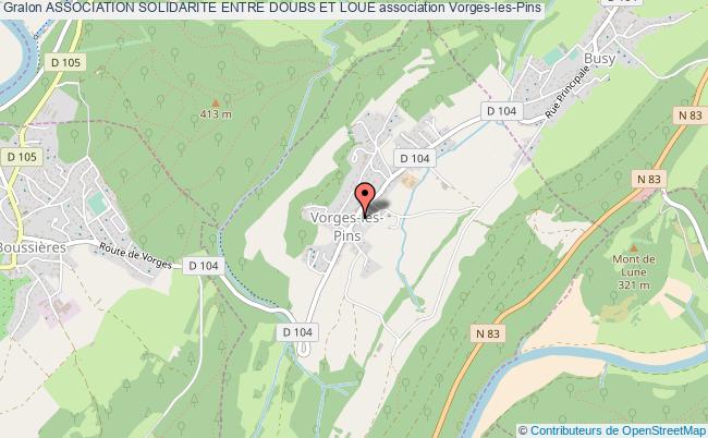 plan association Association Solidarite Entre Doubs Et Loue Vorges-les-Pins