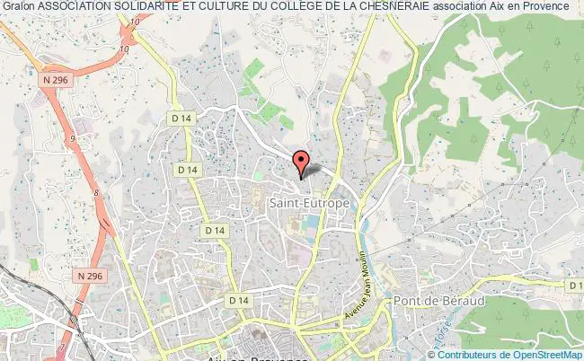 plan association Association Solidarite Et Culture Du College De La Chesneraie Aix-en-Provence