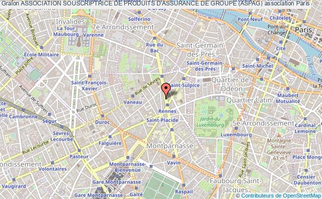 plan association Association Souscriptrice De Produits D'assurance De Groupe (aspag) Paris