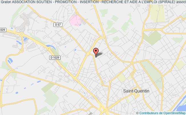 plan association Association Soutien - Promotion - Insertion - Recherche Et Aide A L'emploi (spirale) Saint-Quentin