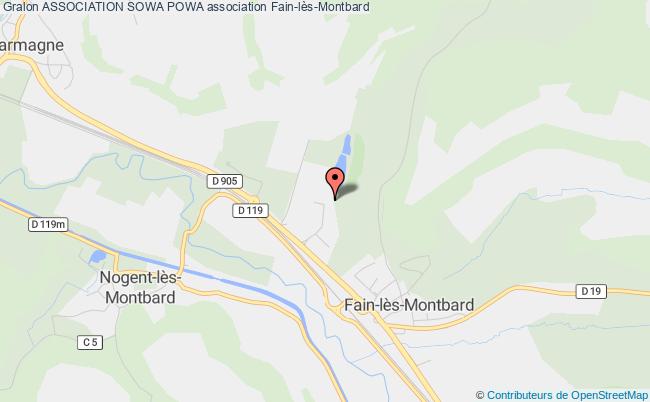 plan association Association Sowa Powa Fain-lès-Montbard