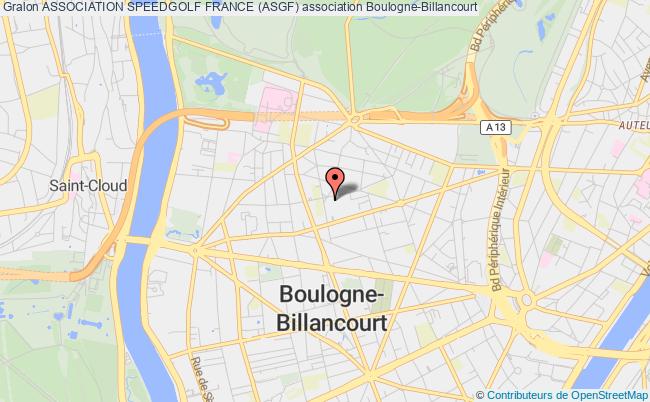 plan association Association Speedgolf France (asgf) Boulogne-Billancourt