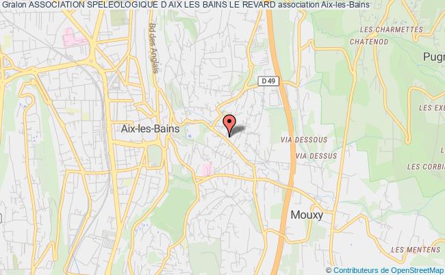 plan association Association Speleologique D Aix Les Bains Le Revard Aix-les-Bains