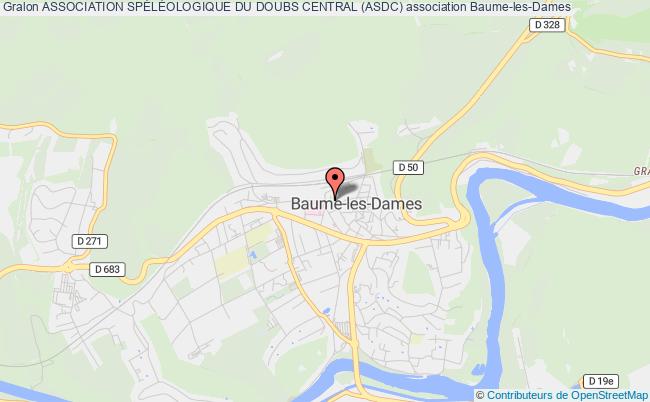 plan association Association SpÉlÉologique Du Doubs Central (asdc) Baume-les-Dames