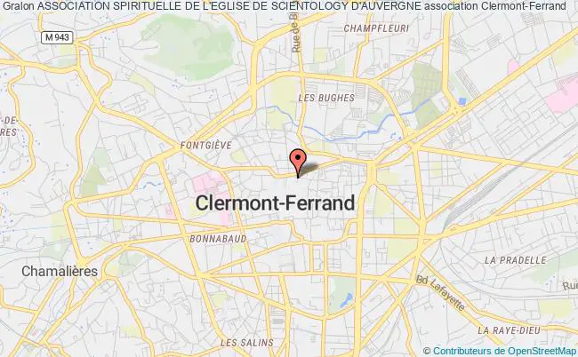 plan association Association Spirituelle De L'eglise De Scientology D'auvergne Clermont-Ferrand