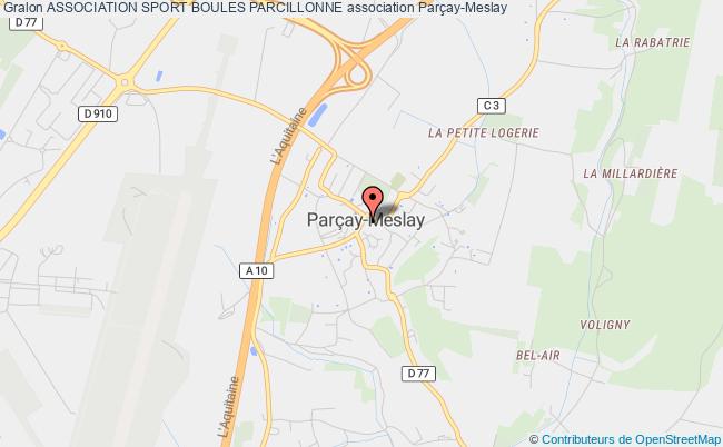 plan association Association Sport Boules Parcillonne Parçay-Meslay