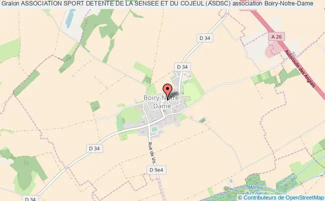 plan association Association Sport Detente De La Sensee Et Du Cojeul (asdsc) Boiry-Notre-Dame