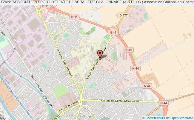 plan association Association Sport Detente Hospitaliere Chalonnaise (a.s.d.h.c.) Châlons-en-Champagne