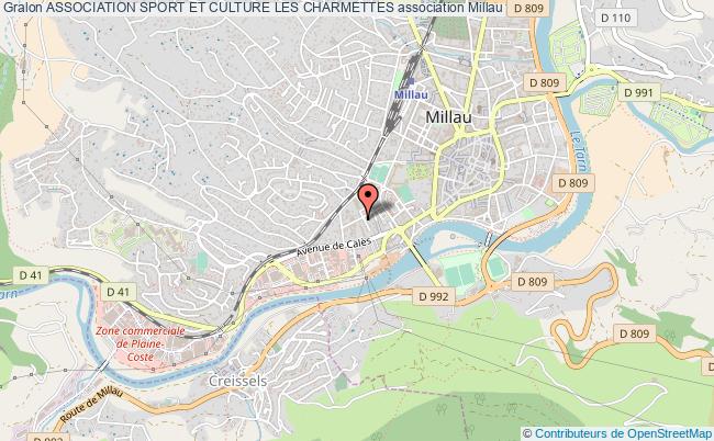 plan association Association Sport Et Culture Les Charmettes Millau