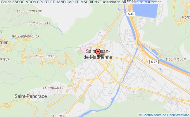 plan association Association Sport Et Handicap De Maurienne Saint-Jean-de-Maurienne