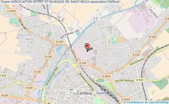 plan association Association Sport Et Musique De Saint-roch Cambrai