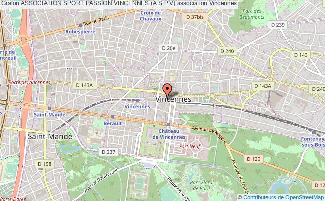 plan association Association Sport Passion Vincennes (a.s.p.v) Vincennes