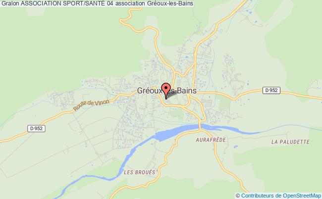 plan association Association Sport/santÉ 04 Gréoux-les-Bains
