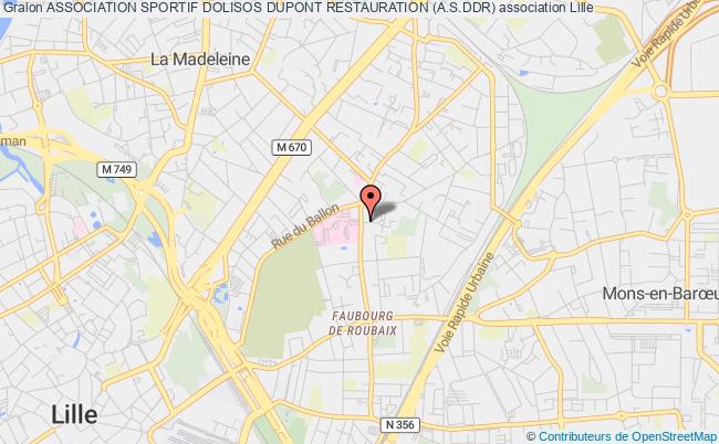 plan association Association Sportif Dolisos Dupont Restauration (a.s.ddr) Lille
