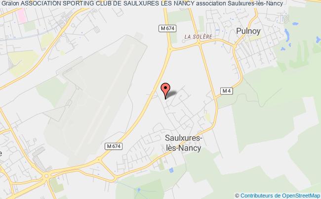 plan association Association Sporting Club De Saulxures Les Nancy Saulxures-lès-Nancy