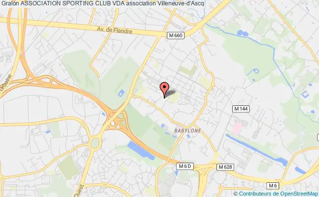 plan association Association Sporting Club Vda Villeneuve-d'Ascq