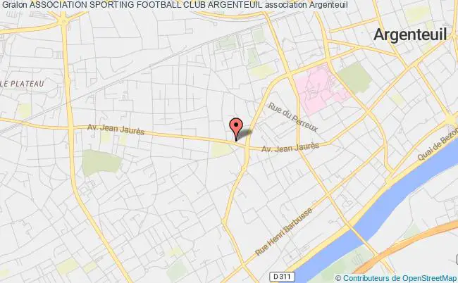 plan association Association Sporting Football Club Argenteuil Argenteuil
