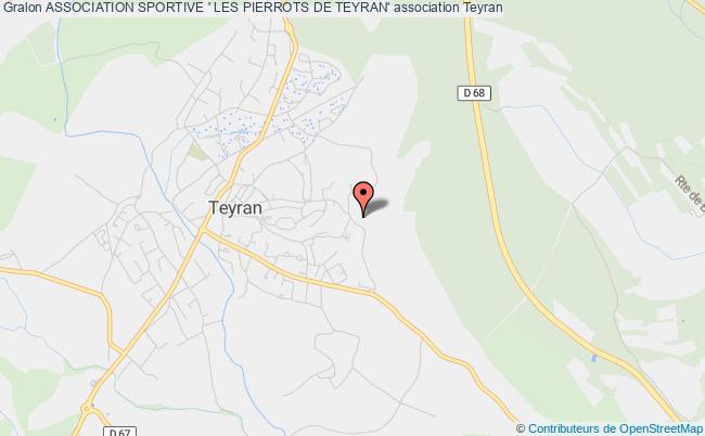 plan association Association Sportive ' Les Pierrots De Teyran' Teyran