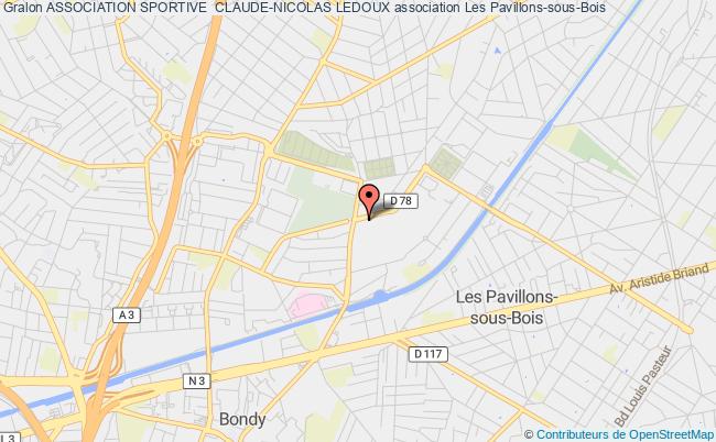 plan association Association Sportive  Claude-nicolas Ledoux Pavillons-sous-Bois