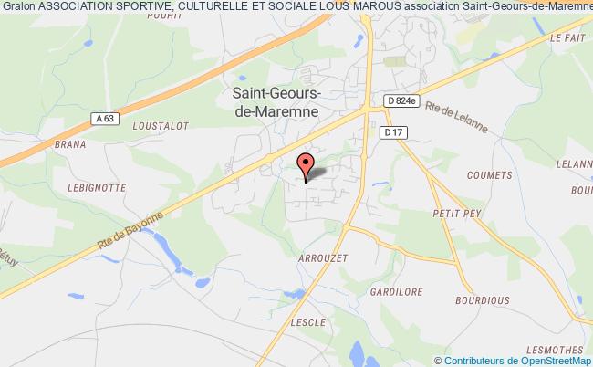 plan association Association Sportive, Culturelle Et Sociale Lous Marous Saint-Geours-de-Maremne