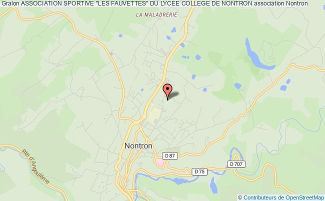 plan association Association Sportive "les Fauvettes" Du Lycee College De Nontron Nontron