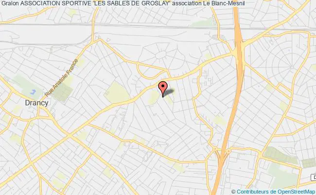 plan association Association Sportive 'les Sables De Groslay' Le Blanc-Mesnil
