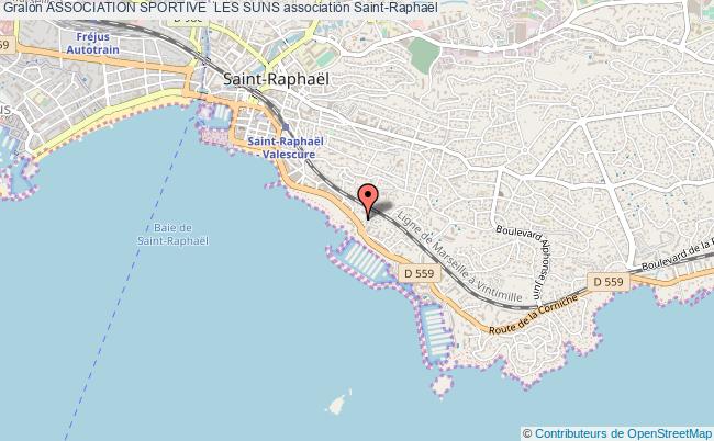 plan association Association Sportive  Les Suns Saint-Raphaël