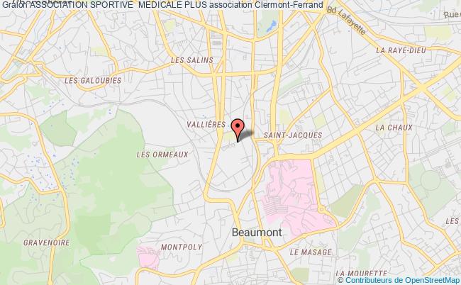 plan association Association Sportive  Medicale Plus Clermont-Ferrand