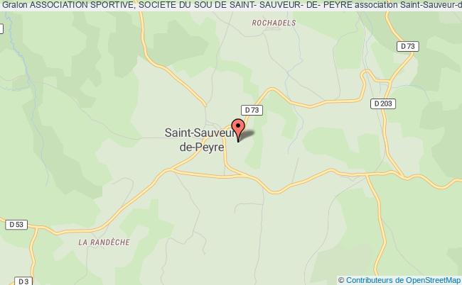 plan association Association Sportive, Societe Du Sou De Saint- Sauveur- De- Peyre Saint-Sauveur-de-Peyre