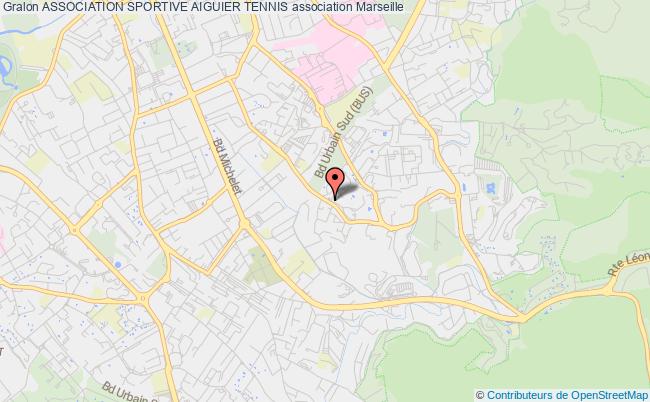 plan association Association Sportive Aiguier Tennis Marseille