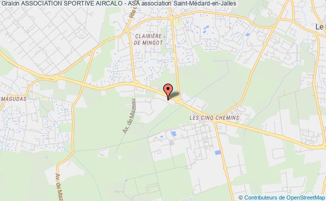 plan association Association Sportive Aircalo - Asa Saint-Médard-en-Jalles