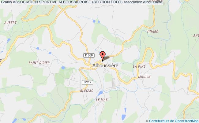 plan association Association Sportive Alboussieroise (section Foot) Alboussière