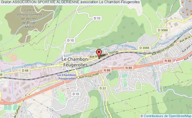plan association Association Sportive Algerienne Le    Chambon-Feugerolles